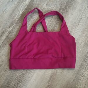 Women’s fushia bra top size small All in Motion